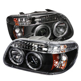 Spyder Ford Explorer 95-01 1PC Projector Headlights LED Halo Blk PRO-YD-FEXP95-HL-1PC-BK