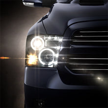 Load image into Gallery viewer, Spyder Dodge Ram 1500 09-14 Projector Headlights Halogen- CCFL Halo LED - Blk PRO-YD-DR09-CCFL-BK