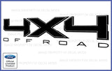 4X4 Off Road Vinyl Die Cut Decal (Set of 3)