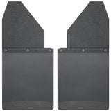 Husky Liners Universal 14in W Black Top & Weight Kick Back Mud Flaps