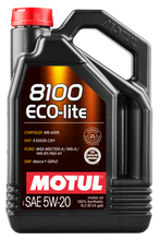 Load image into Gallery viewer, Motul 5L Synthetic Engine Oil 8100 5W20 ECO-LITE