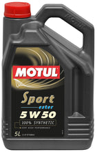 Load image into Gallery viewer, Motul 5L Synthetic Engine Oil Sport 5W50