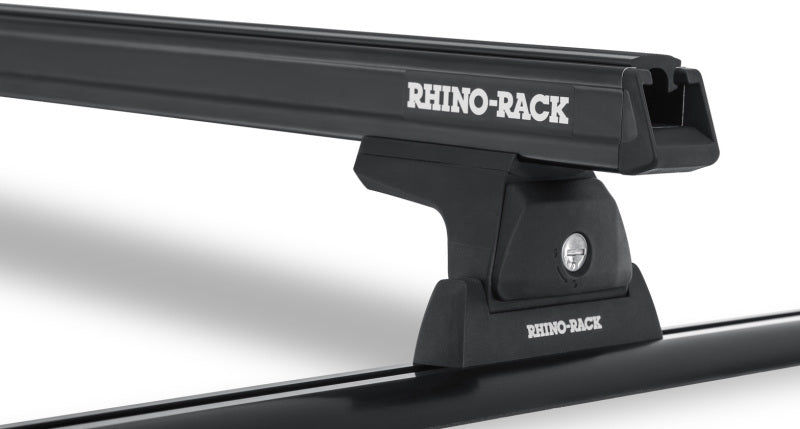 Rhino-Rack Heavy Duty 59in 2 Bar Roof Rack w/Tracks - Black