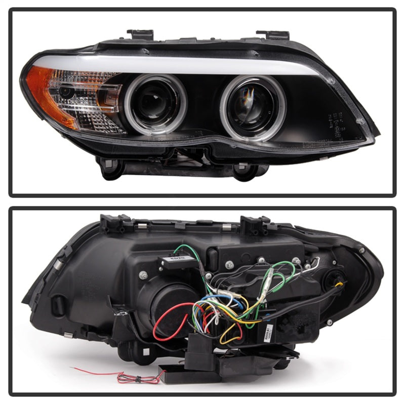 Spyder BMW X5 E53 2004-2006 Projector Halogen Model- DRL LED CCFL Halo Blk PRO-YD-BMWX503-CCFL-BK