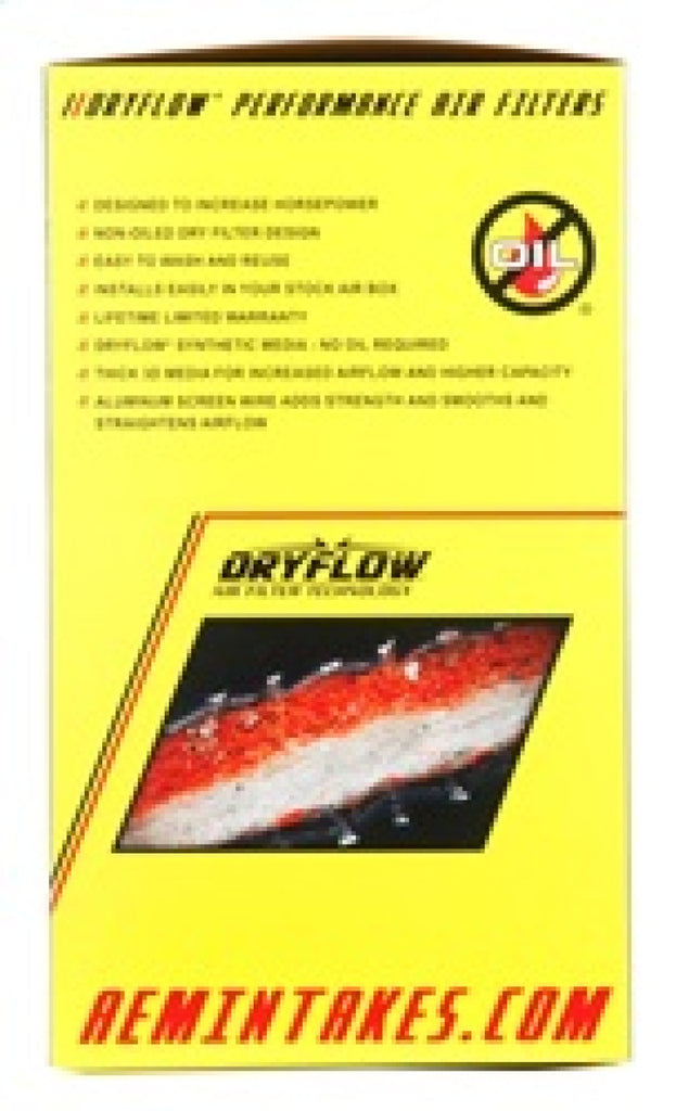 AEM DryFlow Air Filter AIR FILTER KIT 3.25in X 7in DRYFLOW