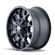 Load image into Gallery viewer, Mayhem 8015 Warrior 17x9 / 6x135 BP / -12mm Offset / 106mm Hub Matte Black Wheel