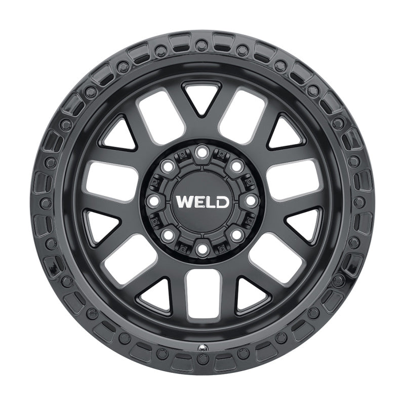 Weld Off-Road W104 20X9 Cinch 6X135 6X139.7 ET00 BS5.00 Satin Black / Gloss Black 106.1