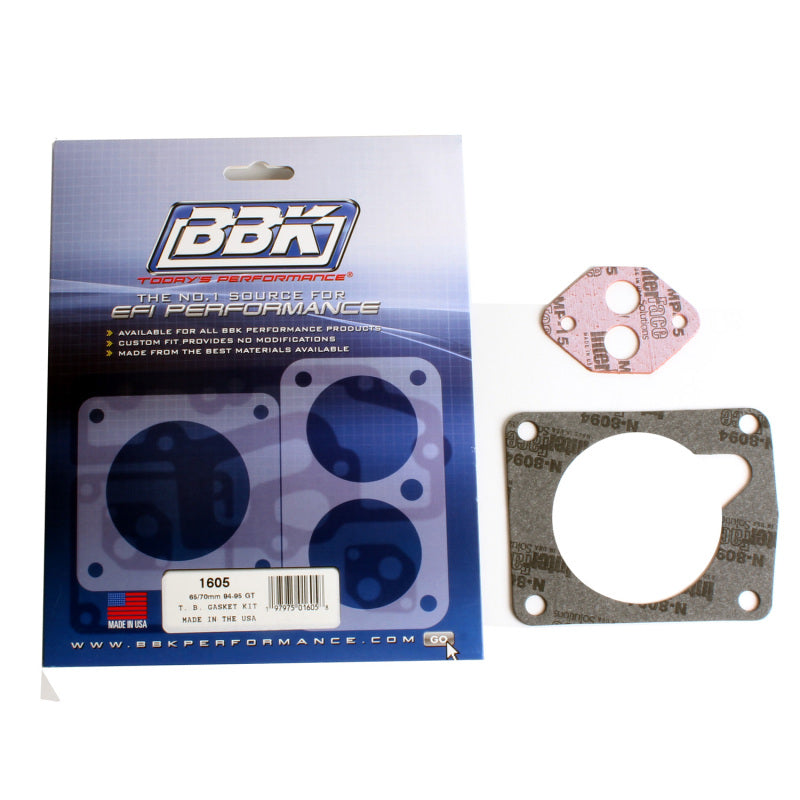 BBK 94-95 Mustang 5.0 65 70mm Throttle Body Gasket Kit