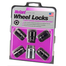 Load image into Gallery viewer, McGard Wheel Lock Nut Set - 5pk. (Cone Seat) M12X1.5 / 3/4 Hex / 1.46in. Length - Black