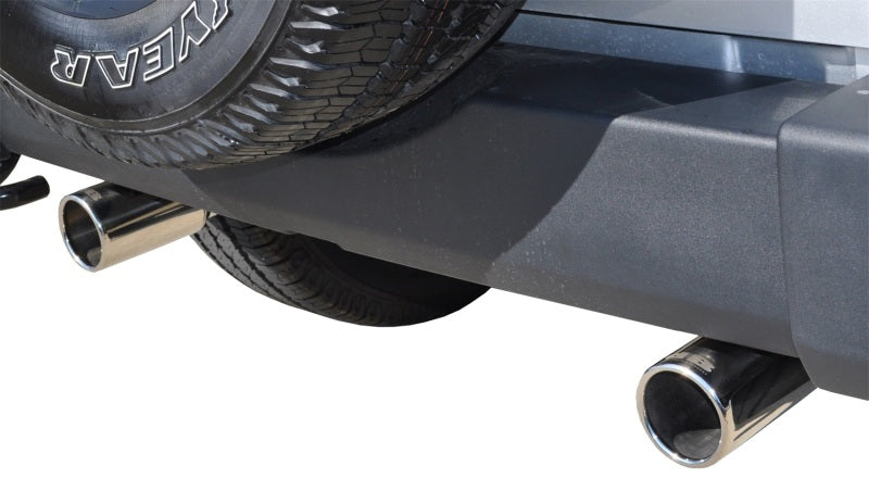 Corsa/dB Jeep 07-11 Wrangler 3.8L/12-14 Wrangler 3.6L Polished Sport Axle-Back Exhaust