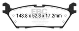 EBC 15+ Ford F150 2.7 Twin Turbo (2WD) Electric PB Extra Duty Rear Brake Pads