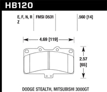 Load image into Gallery viewer, Hawk Mitsubishi 3000 GT VR4/ Dodge Stealth R/T 4WD HPS Street Front Brake Pads