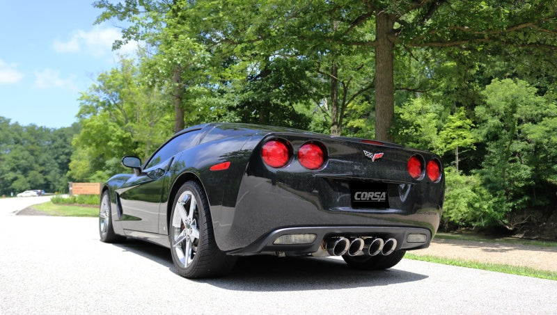 Corsa 09-13 Chevrolet Corvette (C6) 6.2L Polished Sport Axle-Back Exhaust w/4.5in Tips