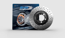 Load image into Gallery viewer, SHW 15-19 Ford Mustang Shelby GT350 5.2L (Up to 2/4/2019) Left Front Cross-Drilled LW Brake Rotor