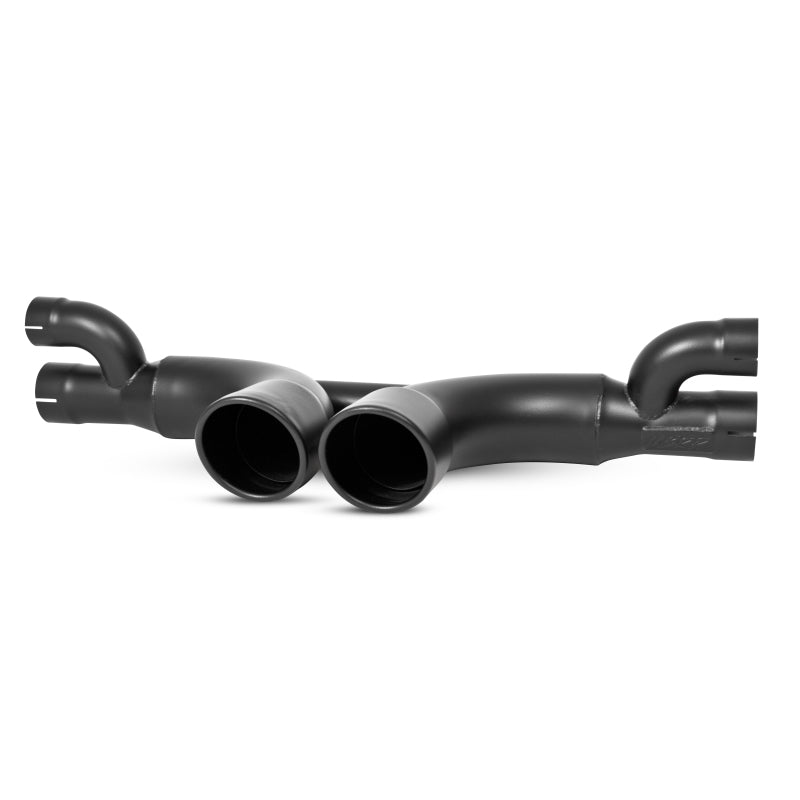 MBRP 14-15 Porsche GT3/GT3RS 3in Center Muffler Bypass 4in Tips - Black Coated