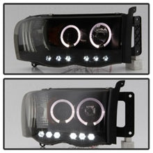 Load image into Gallery viewer, Spyder Dodge Ram 1500 02-05 03-05 Projector Headlights LED Halo LED Blk Smke PRO-YD-DR02-HL-BSM