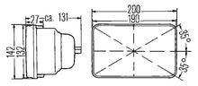 Load image into Gallery viewer, Hella E-Code 5in x 7in H4 Conversion Headlamp Kit