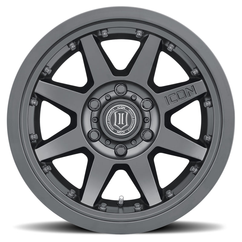 ICON Rebound Pro 17x8.5 6x5.5 25mm Offset 5.75in BS 93.1mm Bore Satin Black Wheel