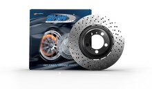 Load image into Gallery viewer, SHW 15-19 Ford Mustang Shelby GT350 5.2L (Up to 2/4/2019) Left Front Cross-Drilled LW Brake Rotor