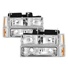 Load image into Gallery viewer, xTune GMC C/K Series 94-98 Headlights w/ Corner and Parking Lights - Chrome HD-JH-GCK94-C-SET