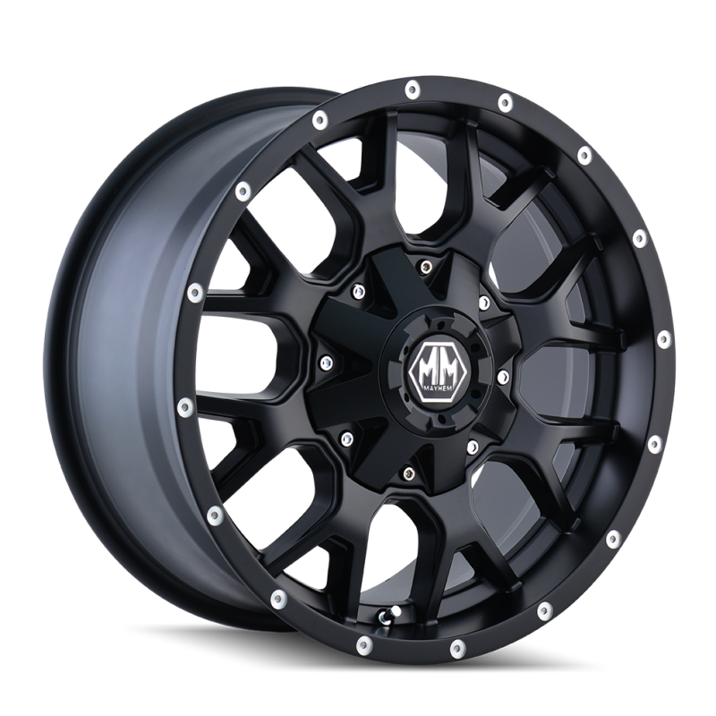 Mayhem 8015 Warrior 20x10 / 6x135 BP / -25mm Offset / 106mm Hub Matte Black Wheel